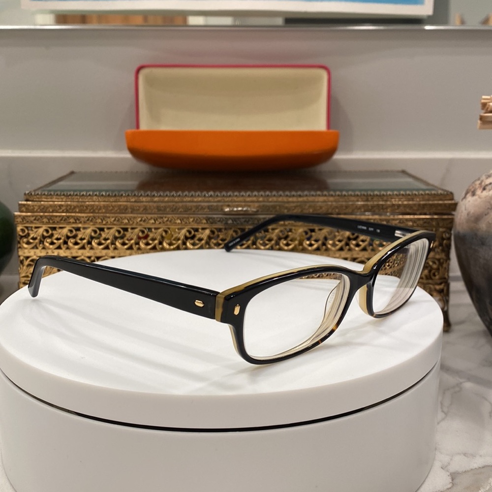 Kate Spade NY - Lucyann - Black Tortoiseshell Rx Eyeglass Frames ks Hepburn case